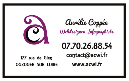 Carte de visite Aurélie Coppée Webdesigner - Infographiste