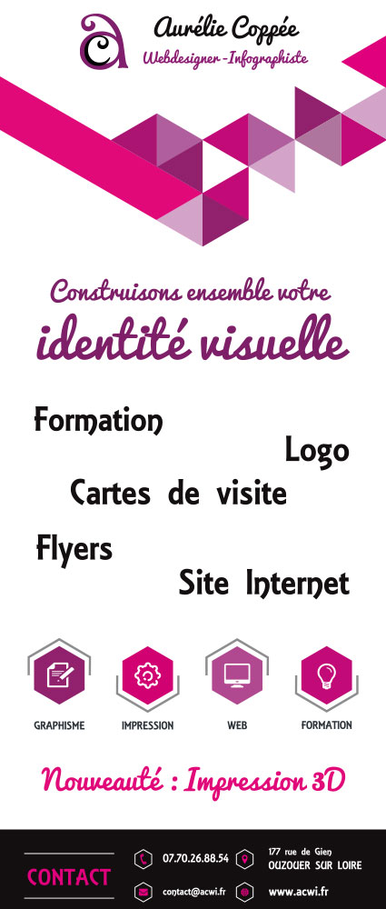Roll'up Aurélie Coppée Webdesigner - Infographiste