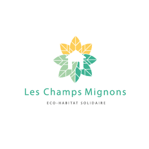 création du logo Les champs mignons éco habitat solidaire participatif à Villemandeur LOIRET 45